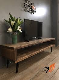 Mid Century Style Reclaimed Wood Tv Stand Etsy Tv Stand Wood Reclaimed Wood Tv Stand Wooden Tv Stands