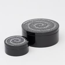 New For Studio A Home Baskets And Boxes Decorative Accessories Round Box