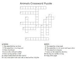 Addition add the numbers and write the answers in the crossword puzzle. Kids Crossword Puzzles Print Your Animals Crossword Puzzle Puzzle All Kids Network