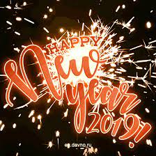 Cool New Year 2019 Gif Animation Happy New Year Animation Happy New Year Wishes Happy New Year Gif