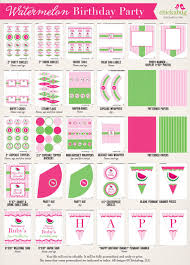 Blog Crush Mini Eco Chickabug Watermelon Birthday Parties Watermelon Birthday Printable Decor