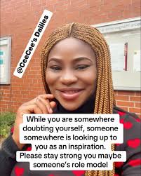 You are an inspiration to someone