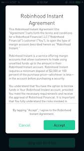 Robinhood seems unconcerned with growing internationally, it cancelled plans for the uk and australia in 2020. Question About Instant Do You Need A Minimum Deposit For Instant It Says 2 000 Dollars Or 100 Percent Purchase Price Any Idea What That Means Please Help Thank You Robinhood