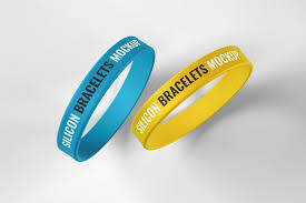 Silicone Bracelet Mockup Wristband In 2020 Silicone Bracelets Rubber Bracelets Wristband