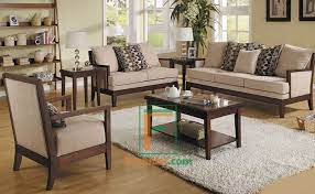 Formasi dudukan 3 + 2 + 1 + 1 + 2 meja tamu. Jual Set Meja Tamu Sofa Minimalis Kayu Jati