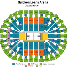 quicken loans arena seating chart views reviews