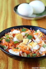 Serve it with some toast and fruits and milk on the side. Egg Salad Recipe Healthy Boiled Egg Salad Swasthi S Recipes
