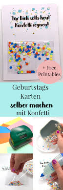 Bei uns findest du schöne kostenlose vorlage zum selbst gestalten und ausdrucken. Geburtstagskarte Zum Ausdrucken Selber Machen Mit Konfetti