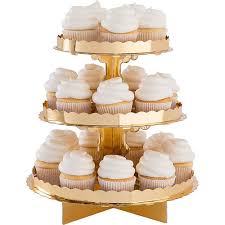 12 inch chrome gold plated wedding cake stand round metal cupcake party display. Gold Cupcake Stand Party City