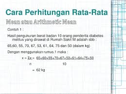 Untuk membantu para orang tua mengawasi pertumbuhan bayinya. Nilai Rata Rata Central Tendency Ppt Download