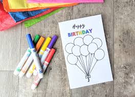 Mom and kids creativityin this video, i'll show you how to make birthday cards with easy drawing tricks. Simple Birthday Card For Kids To Make Free Printable Go Places With Kids