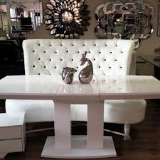6 reviews plus photos and pricing for the sheridan at chesterfield. Contemporary White Chesterfield Sofa With Modern White Gloss Dining Table From Furnitureinfashion Dining Room Furniture Modern Italian Dining Table Furniture