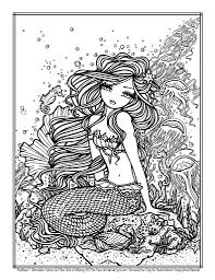Maui mermaids & island whimsy girls coloring book. Mermaid Mandala Colouring Pages Novocom Top