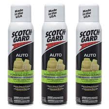 3pk Scotchgard 3m Auto Fabric Carpet Foaming 17 5oz Cleaner Car Upholstery Scotchgard Clean Car Seats