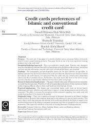 The main different between the islamic credit cards and conventional credit cards are riba (interest) and gharar. Pdf Credit Cards Preferences Of Islamic And Conventional Credit Card