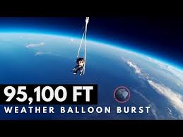 Gopro Weather Balloon Burst At 95 100 Ft Olhzn 4 Https Youtube Com Watch V 42xbueo7 M4 Weather Balloon Space News Weather