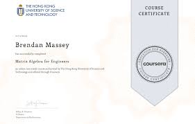 The Hong Kong University Of Science And Technology Matrix Algebra For Engineers A Course Review Week One By Brendan Massey Medium