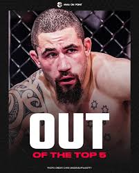 After 8 years, 3 months, and 11 days, Robert Whittaker is officially not a  top 5 ranked middleweight 😶