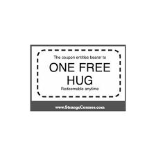 One Free Hug Coupon Gambar