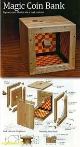 Weekendwoodworkingprojects Spardose Holz Holzbearbeitungs Projekte Holzarbeiten Basteln