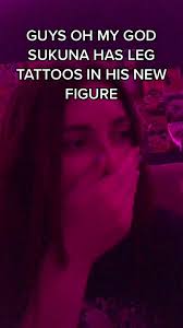Sukuna Leg Tattoo