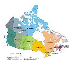 Canada is the world's second largest country by area, behind russia. File Political Map Of Canada Png Wikimedia Commons