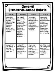 Standards Based General Rubric Is A Free Quick One Page Rubric You Can Use When Assess Standards Based Grading Rubric Standards Based Grading Assessment Rubric