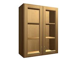 2 glass door wall cabinet