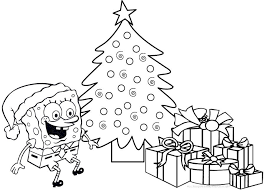 Includes images of baby animals, flowers, rain showers, and more. Spongebob Christmas Coloring Pages Free Printable Coloring Home