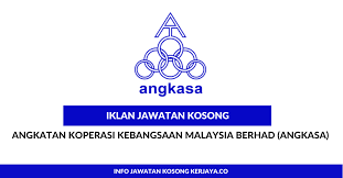 Angkatan koperasi kebangsaan malaysia berhad atau angkasa adalah koperasi puncak yang menaungi semua jenis koperasi asas, menengah dan atasan di seluruh negara malaysia. Angkatan Koperasi Kebangsaan Malaysia Berhad Angkasa Kerja Kosong Kerajaan