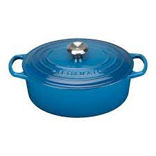 Canada's leader for le creuset. Le Creuset Brater Signature Oval French Oven Oval Color Marseille Blue 29 Cm 4 7 L