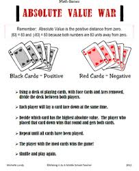 Classroom Freebies Too A Fun Game For Absolute Value Sixth Grade Math Teaching Middle School Maths Math Games Middle School