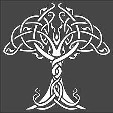 The celtic knots, also known as endless or mystic knots do not have a beginning or end. Amazon Com Stencil Big Celtic Tree Of Life Plastic Reusable