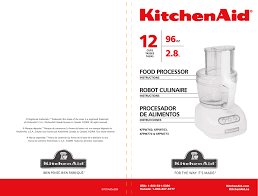 kitchenaid food processor manual manualzz