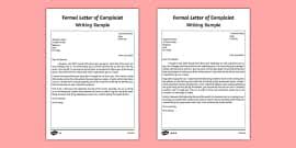 Now write your letter to your teacher. Formal Letter Writing Checklist