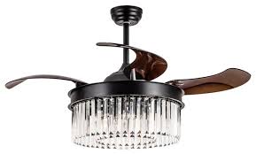 Maybe you would like to learn more about one of these? In Stock 42 Crystal Chandelier Ceiling Fan With Foldable Blades Remote Control Contemporary Ceiling Fans By Whoselamp Houzz