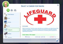 Mod The Sims Lifeguard Career By Sims Lover Sims 4 Downloads Sims 4 Jobs Sims 4 Sims 4 Mods