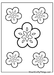 Download and print out this flower coloring page. Simple Flower Coloring Pages Updated 2021