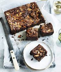 Gourmet Traveller Recipe For Choc Malt And Almond Brownie Recipe Brownie Recipes Chocolate Recipes Baking Recipes