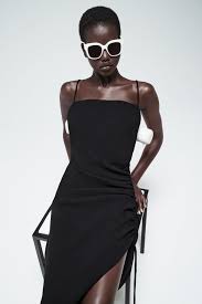 Draped Dress Zara United States Draped Midi Dresses Draped Dress Dress Fashion Photography