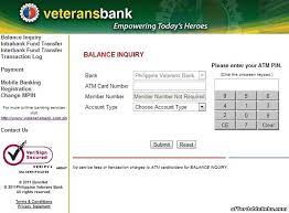What would you like to ask?how tocheck for my saving account balance inquiry online to metrobank phils. Veterans Bank Atm Card Balance Inquiry Online Banking 19133