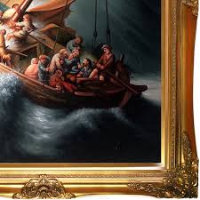 There was no warning, and. Rembrandt Van Rijn The Storm On The Sea Of Galilee Hand Painted Framed Canvas Art On Sale Overstock 10485651