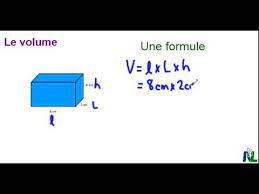 Formule Volume Partie B Youtube