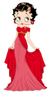Black And Red Cartoon Characters A Princess In Red Cartoons Bettyboop Illustration Black Betty Boop Betty Boop Cartoon Betty Boop