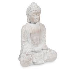 Statuette Bouddha Effet Blanchi H23 Maisons Du Monde Statuette Bouddha Bouddha Statue Bouddha