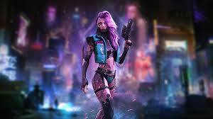Find hd wallpapers for your desktop, mac, windows, apple, iphone or android device. Desktop Wallpaper Cyberpunk Tattoo On Body Girl With Guns Hd Image Picture Background 61c9eb