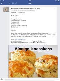 Vinnige Kaasskons Savory Snacks Recipes Savoury Food