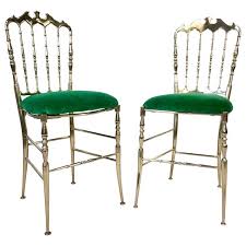Solid Brass Chiavari Chairs Five Chair Chiavari Chairs Green Velvet Chair