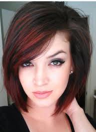 Shoulder Length Hair W Red Highlights Haircuts For Fine Hair Bob Haircut For Fine Hair Short Hair Styles