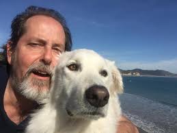 Hi, I'm new here and thought I'd share a photo of myself and Sierra at the  Avila Beach Dog Playground